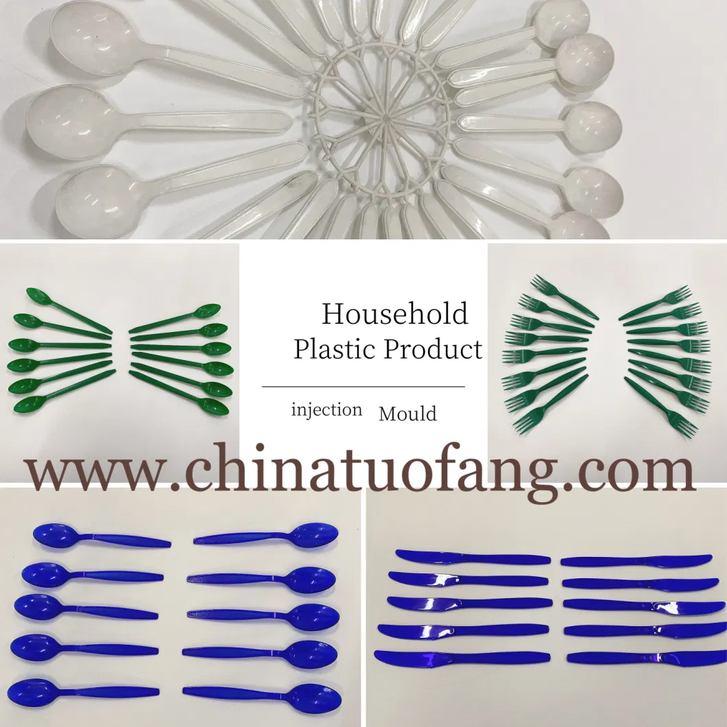 Plastic Tableware Disposable Fork Knife Spoon Plastic Injection Mould