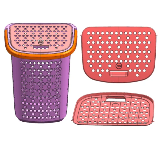 Plastic Camping Carrying Basket Handle Box Mold Kitchenware Container Injection Mould